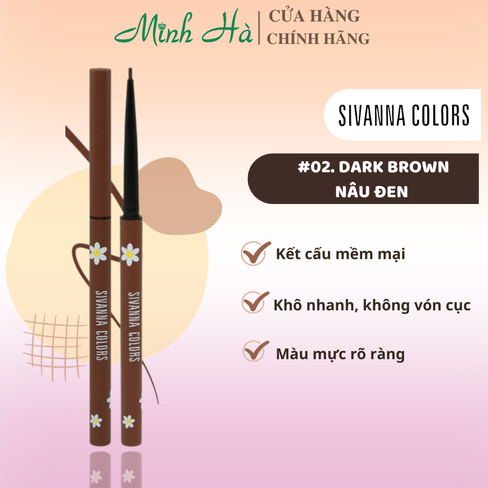 Gel kẻ mắt Sivanna Colors Fine Wateroof Eyeliner Gel HF772 1g chất gel mịn chống thấm nước