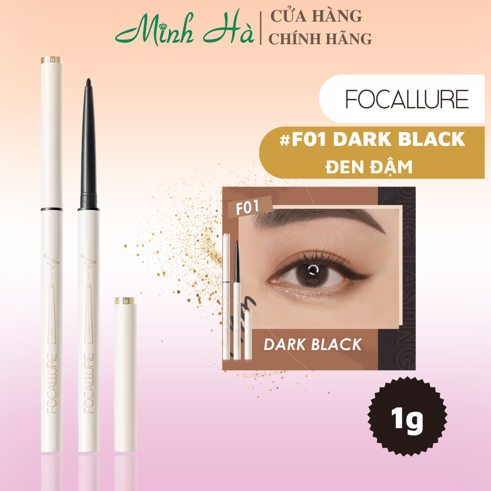 Bút kẻ mắt Focallure dạng chì mảnh FA243 1g siêu mịn chống nước lâu trôi