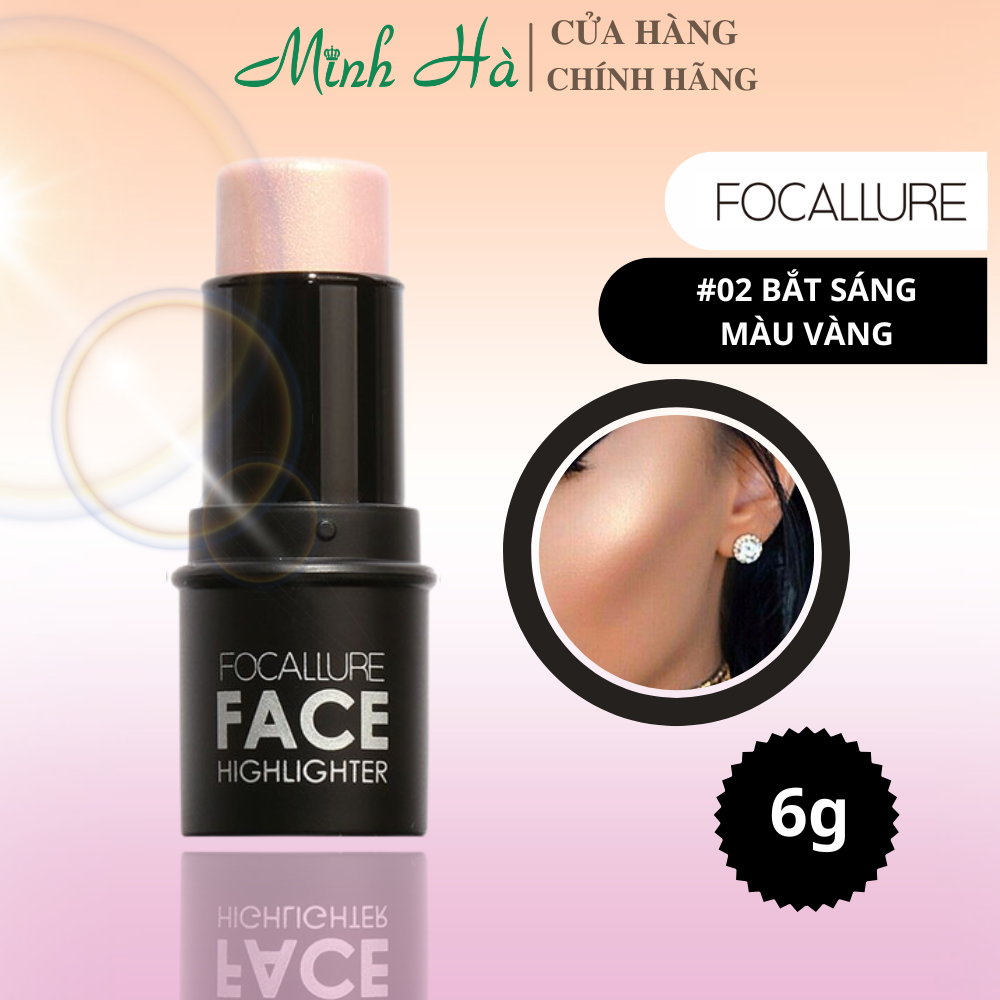 Kem bắt sáng & tạo khối Highlighter & Contour Focallure FA01 6g lâu trôi giúp khuôn mặt nổi bật