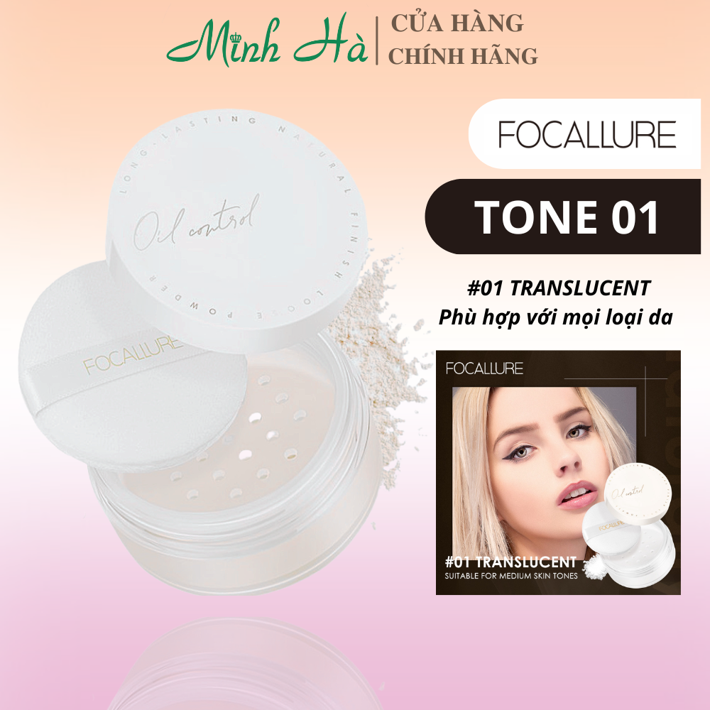 Phấn phủ dạng bột Focallure FA201 12g kiểm soát dầu lâu trôi