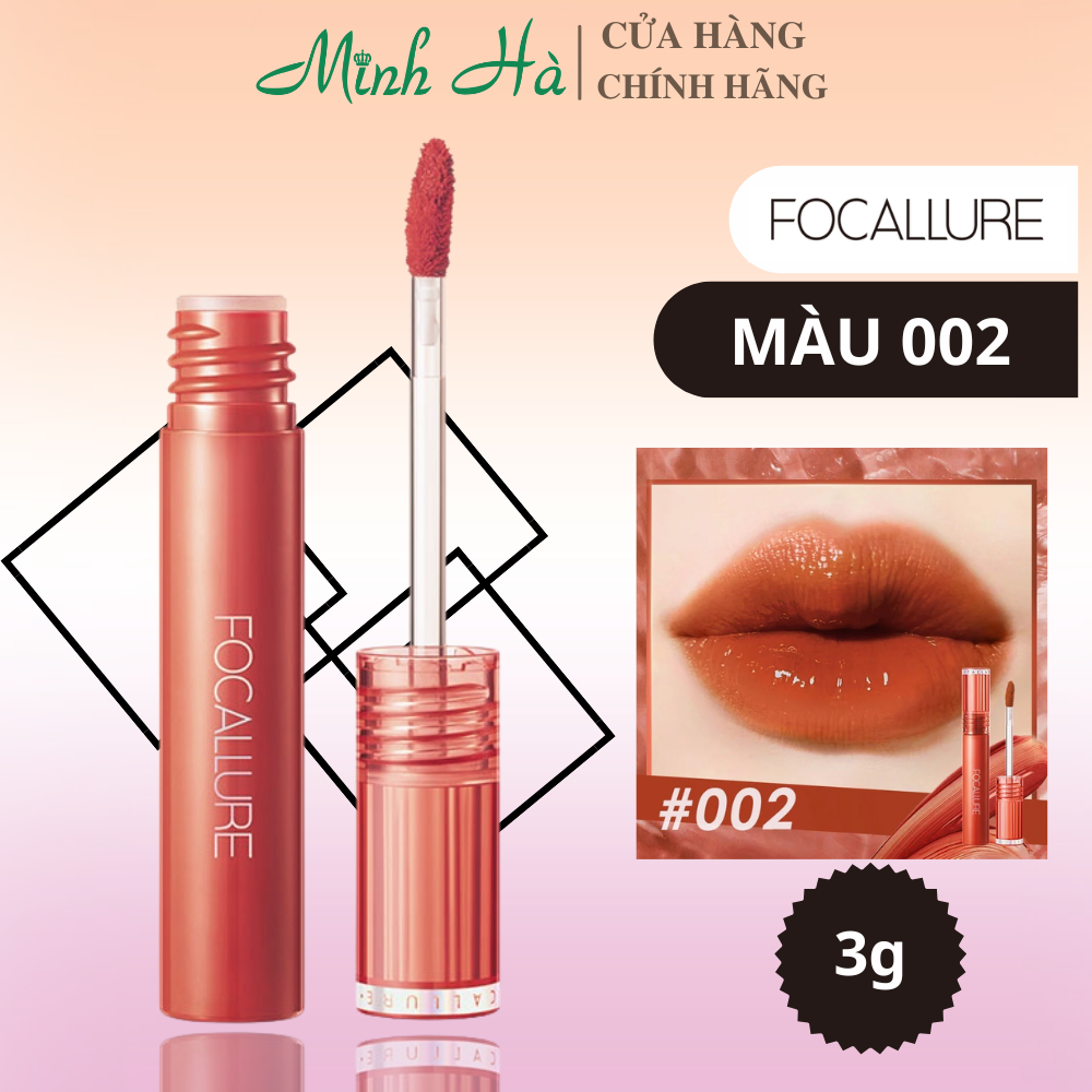 Son Focallure glossy tint FA208 3g lì mịn mềm mại lâu trôi