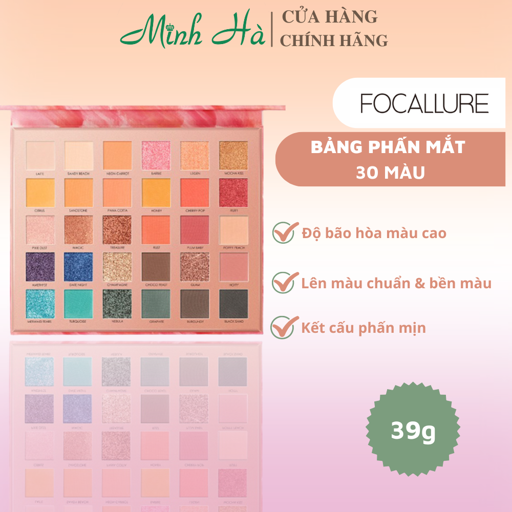 Phấn mắt 30 ô Focallure FA82 Endless Posibilities 39g #C30 đa dạng màu sắc dễ tán