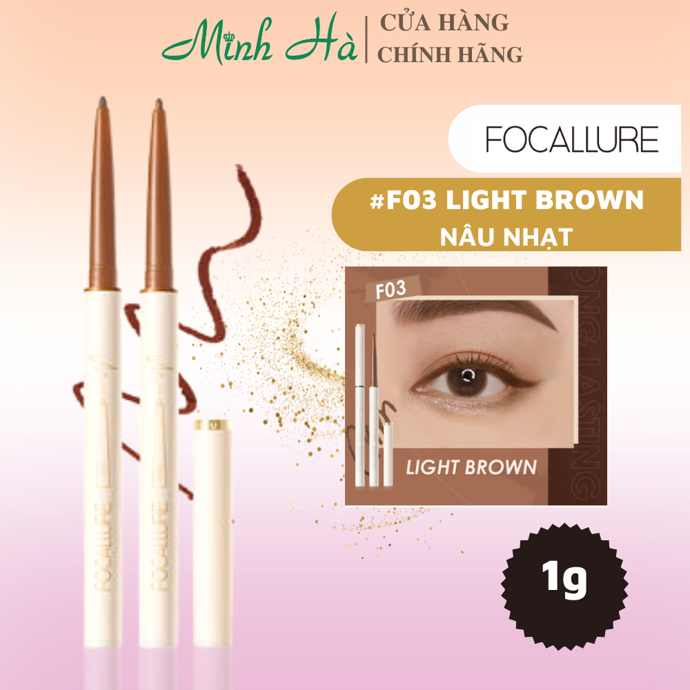 Bút kẻ mắt Focallure dạng chì mảnh FA243 1g siêu mịn chống nước lâu trôi