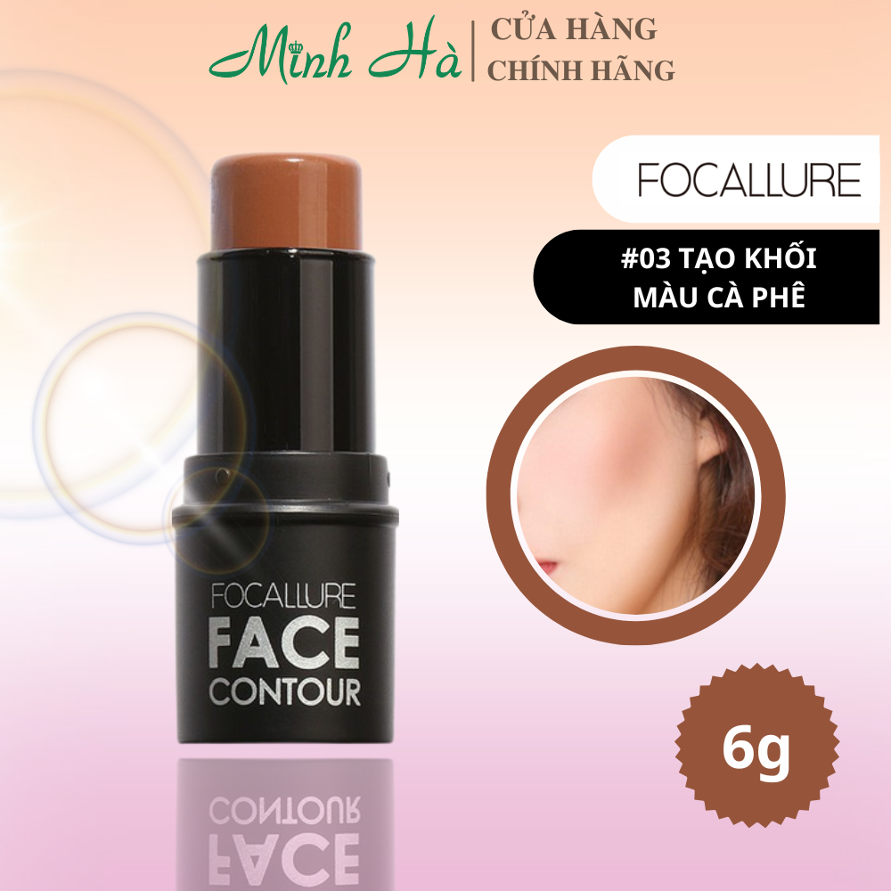 Kem bắt sáng & tạo khối Highlighter & Contour Focallure FA01 6g lâu trôi giúp khuôn mặt nổi bật