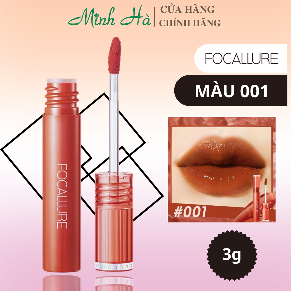 Son Focallure glossy tint FA208 3g lì mịn mềm mại lâu trôi