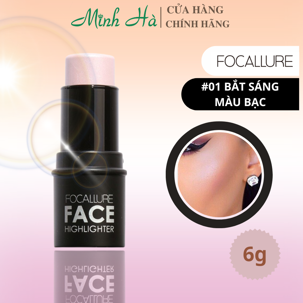 Kem bắt sáng & tạo khối Highlighter & Contour Focallure FA01 6g lâu trôi giúp khuôn mặt nổi bật
