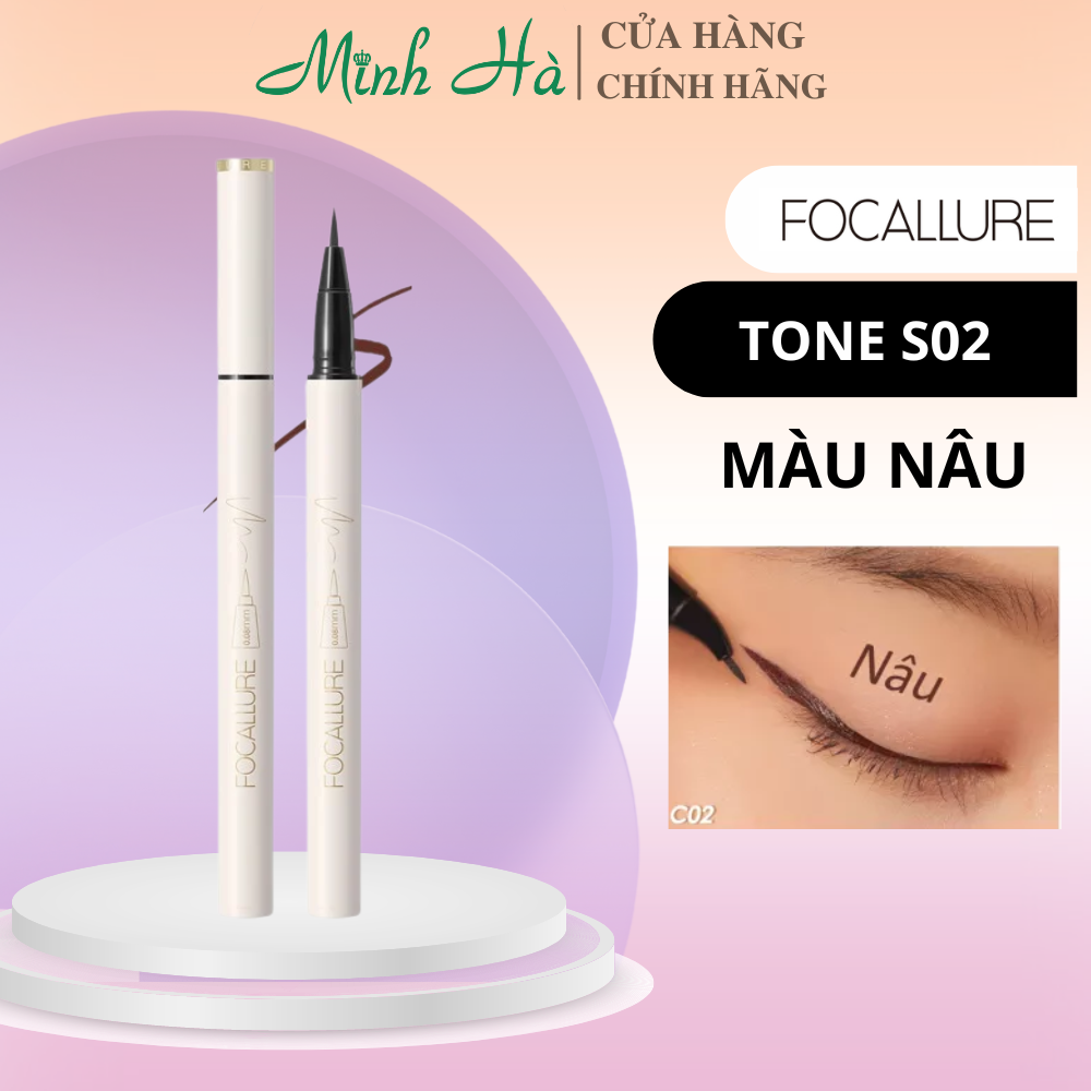 Kẻ mắt nước Focallure Lasting Waterprrof Liquid Eyeliner FA200 0.6g không lem không trôi