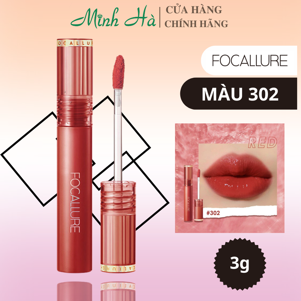 Son Focallure glossy tint FA208 3g lì mịn mềm mại lâu trôi