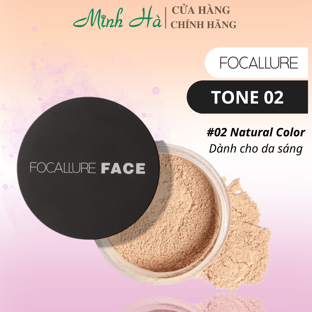 Phấn phủ dạng bột Focallure Oil Free Setting Power FA-15 7g kiềm dầu làm sáng da
