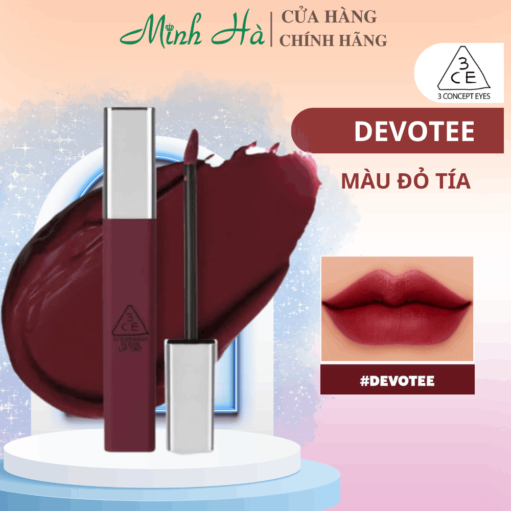 Son kem lì 3CE Cloud Lip Tint 4g bám lâu, lên màu chuẩn
