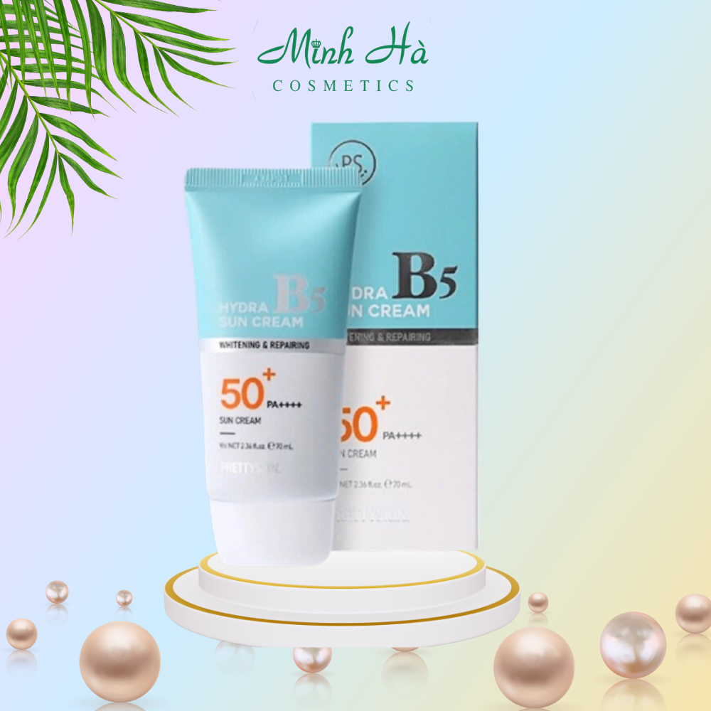 Kem chống nắng Prettyskin Hydra B5 Sun Cream SPF50+ PA++++ 70ml dưỡng ẩm, làm mềm và bảo vệ da