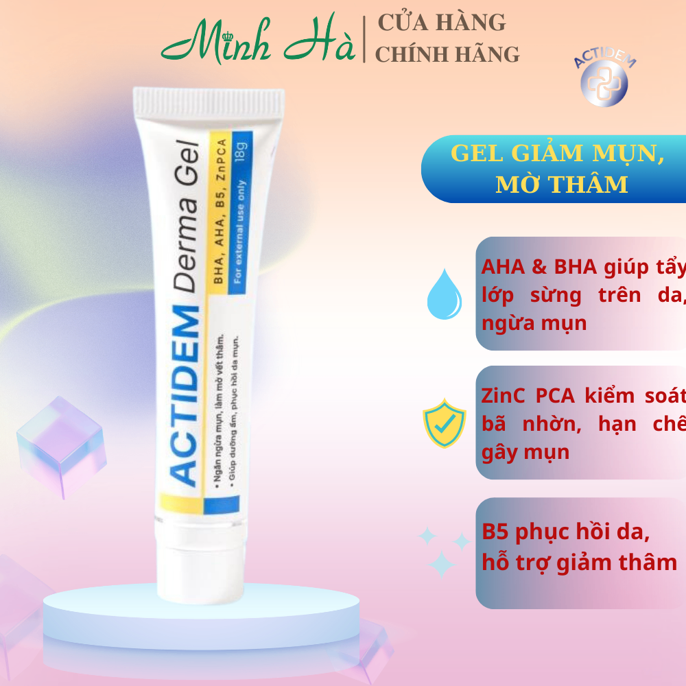 Gel giảm mụn Actidem Derma Extra Gel 18g giúp làm giảm mụn nhanh chóng