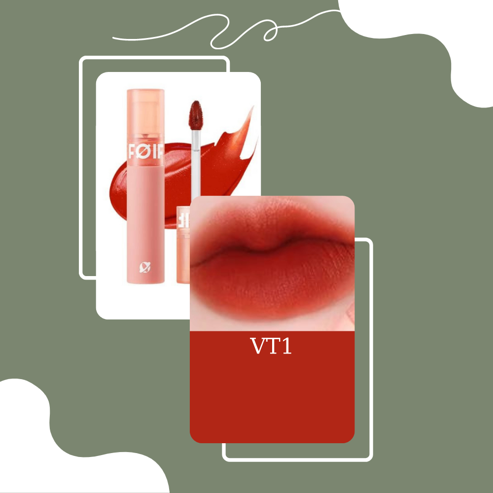 Son kem FOIF Daily Velvet Tint 3g thuần chay kết cấu son velvet mịn