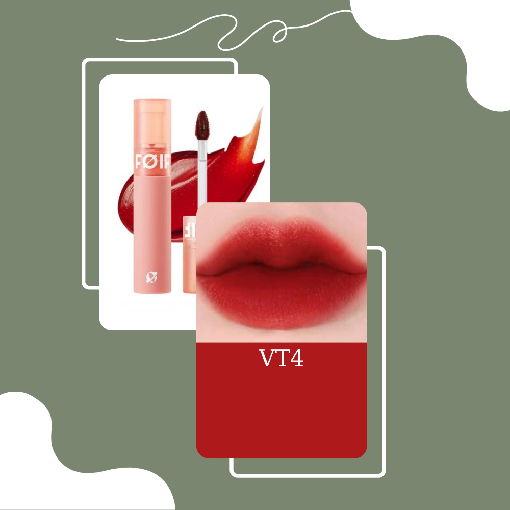 Son kem FOIF Daily Velvet Tint 3g thuần chay kết cấu son velvet mịn