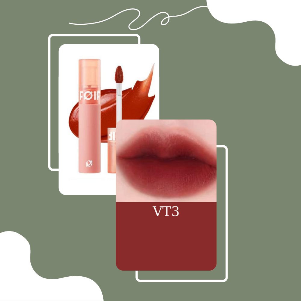 Son kem FOIF Daily Velvet Tint 3g thuần chay kết cấu son velvet mịn