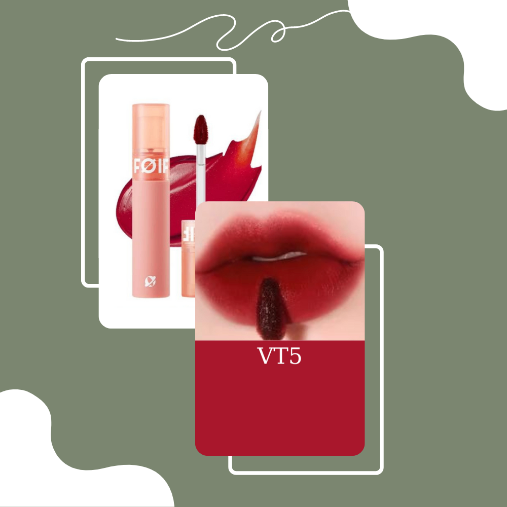 Son kem FOIF Daily Velvet Tint 3g thuần chay kết cấu son velvet mịn