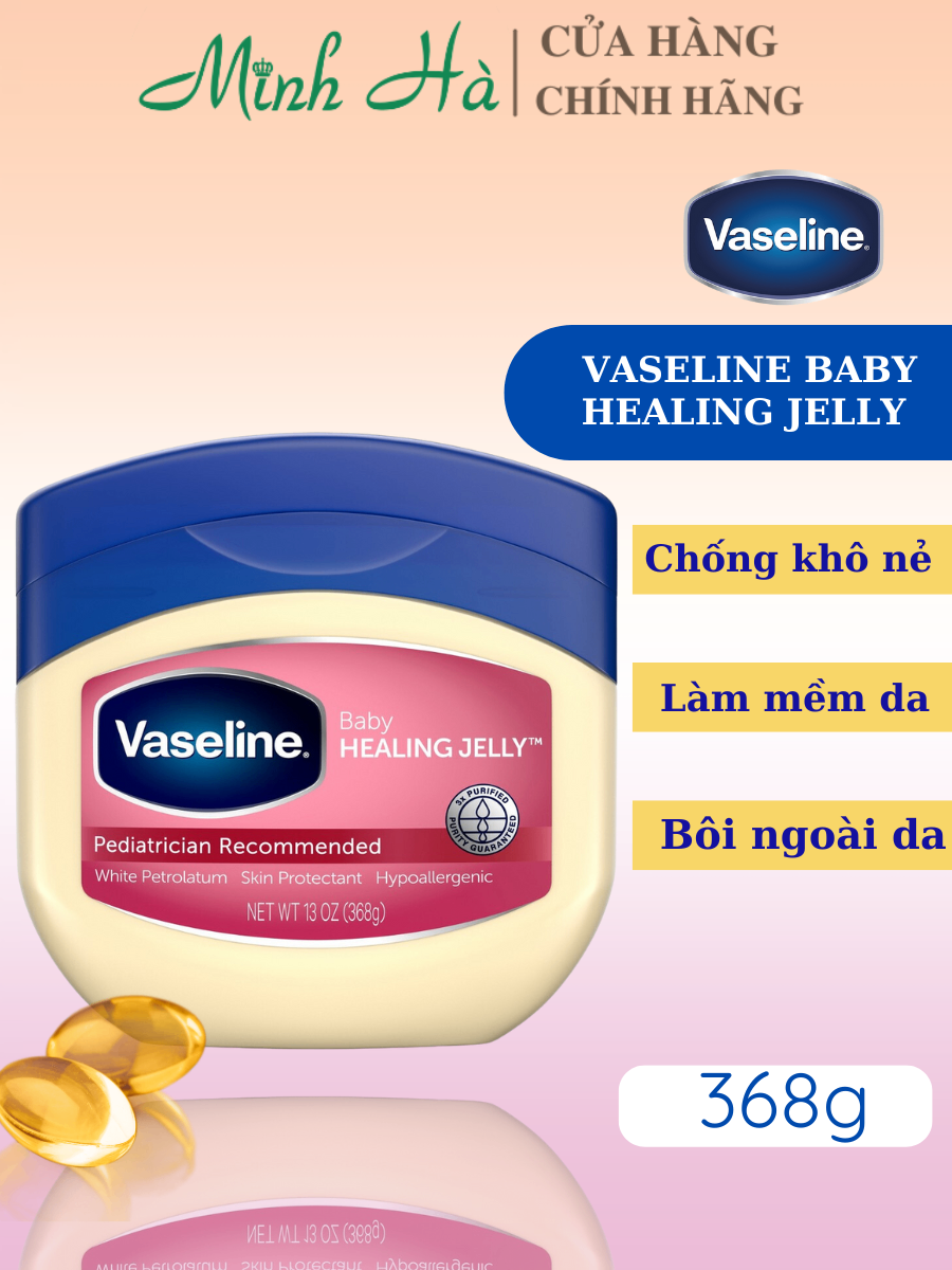 Sáp dưỡng ẩm Vaseline Mỹ 100% Pure Petroleum Jelly Original 49g, 50g, 100g - Đa Năng