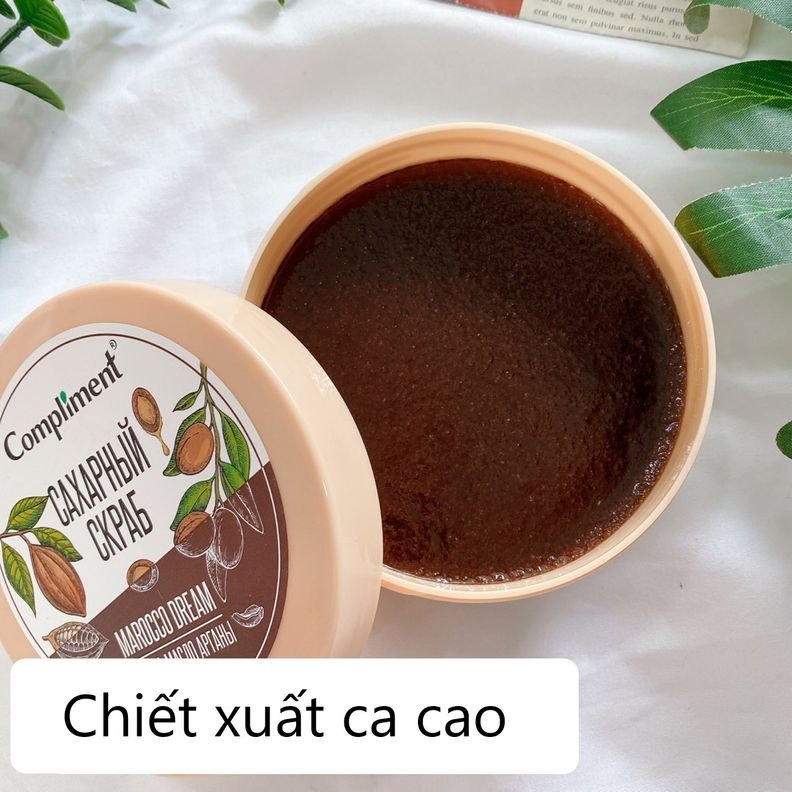Tẩy da chết body Compliment 200ml các loại chiết xuất thiên nhiên làm sạch cơ thể, giảm mùi hiệu quả