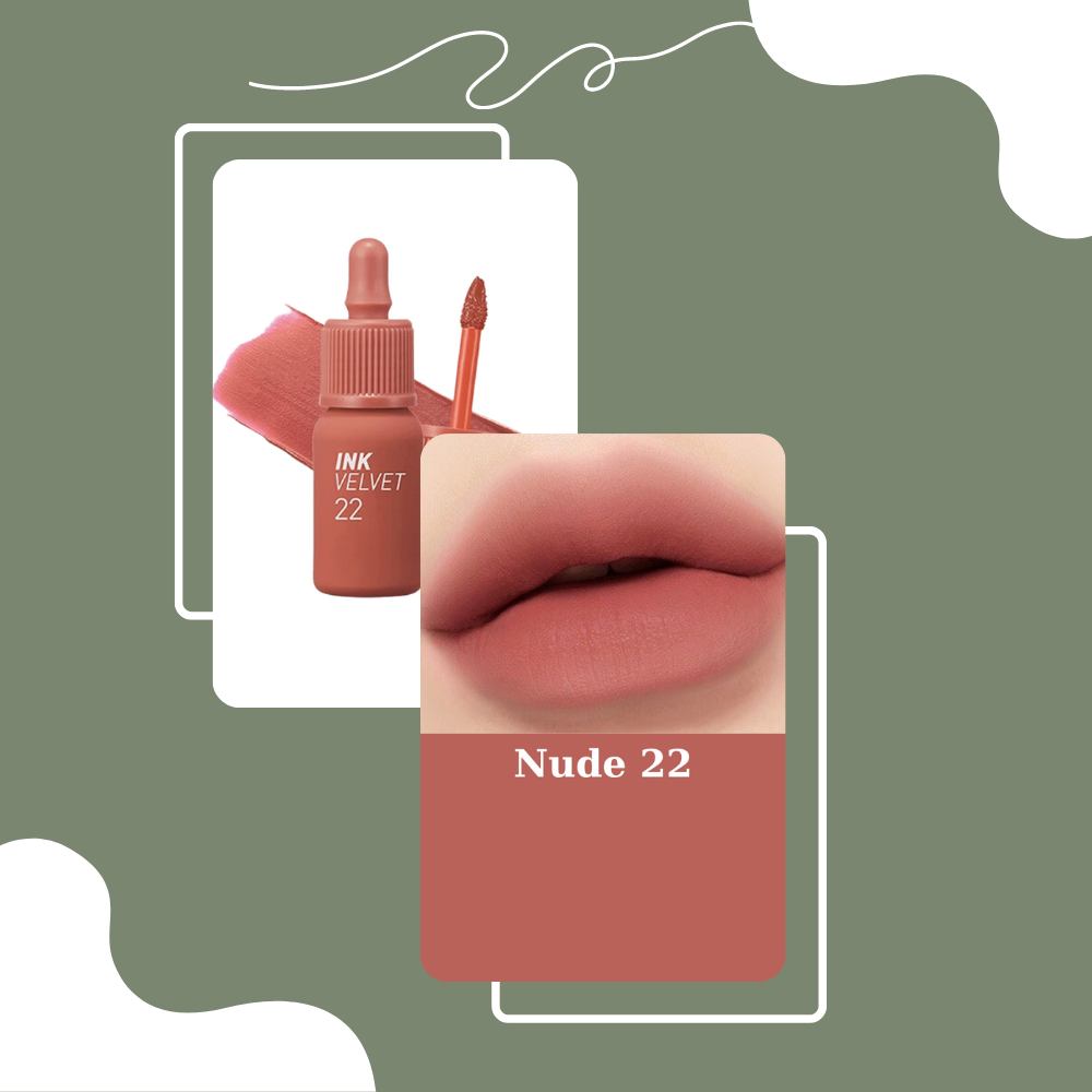 Son kem lì Ink Velvet Peripera 4g lên môi mượt bền màu