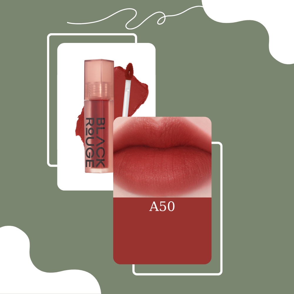 Son kem lì Black rouge AirFit Velvet 10g full version cho lớp môi mềm mịn