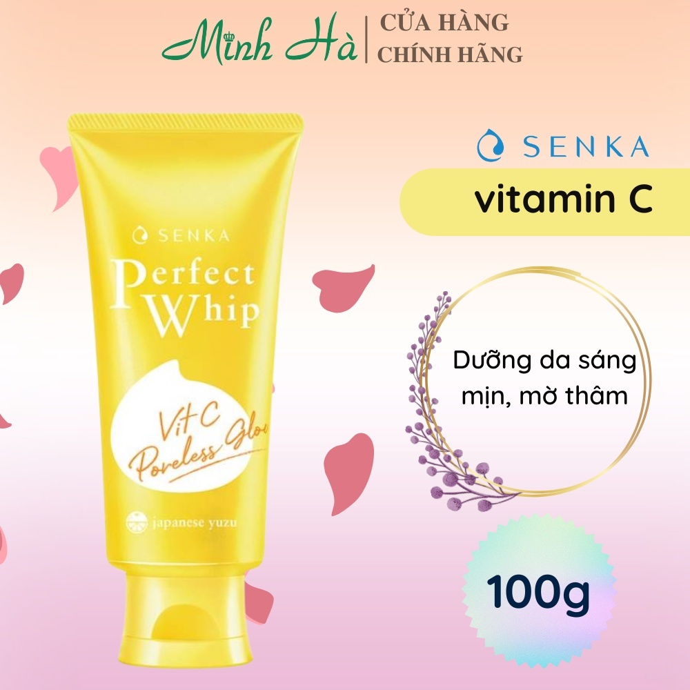 Sữa rửa mặt Senka Perfect Whip Cleansing Foam Nhật Bản 100g sạch sâu sáng mịn
