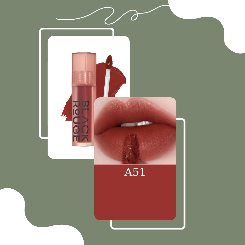 Son kem lì Black rouge AirFit Velvet 10g full version cho lớp môi mềm mịn