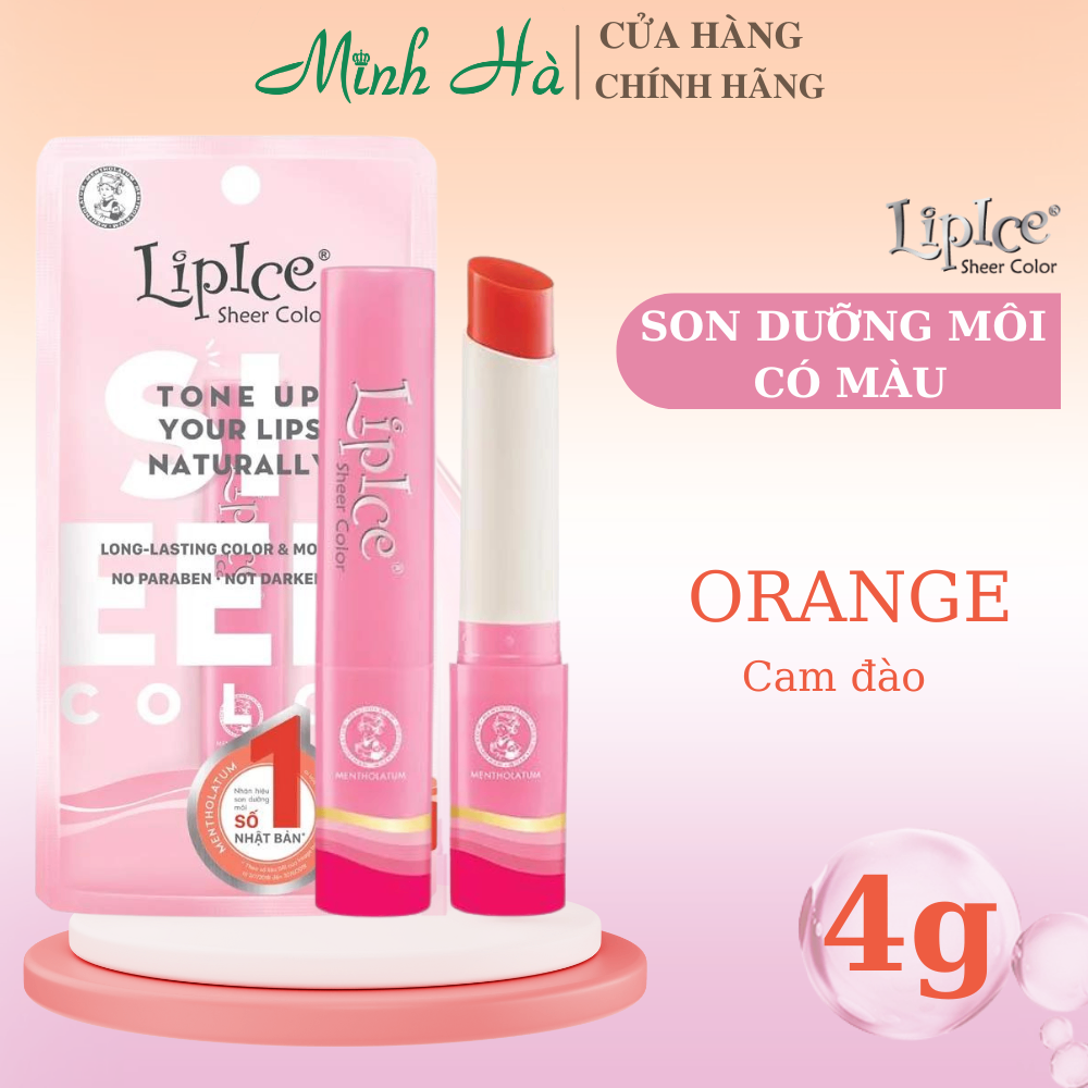 Son dưỡng có màu Lipice Sheer Color Moist Shield 4g môi ẩm mượt, hồng tự nhiên