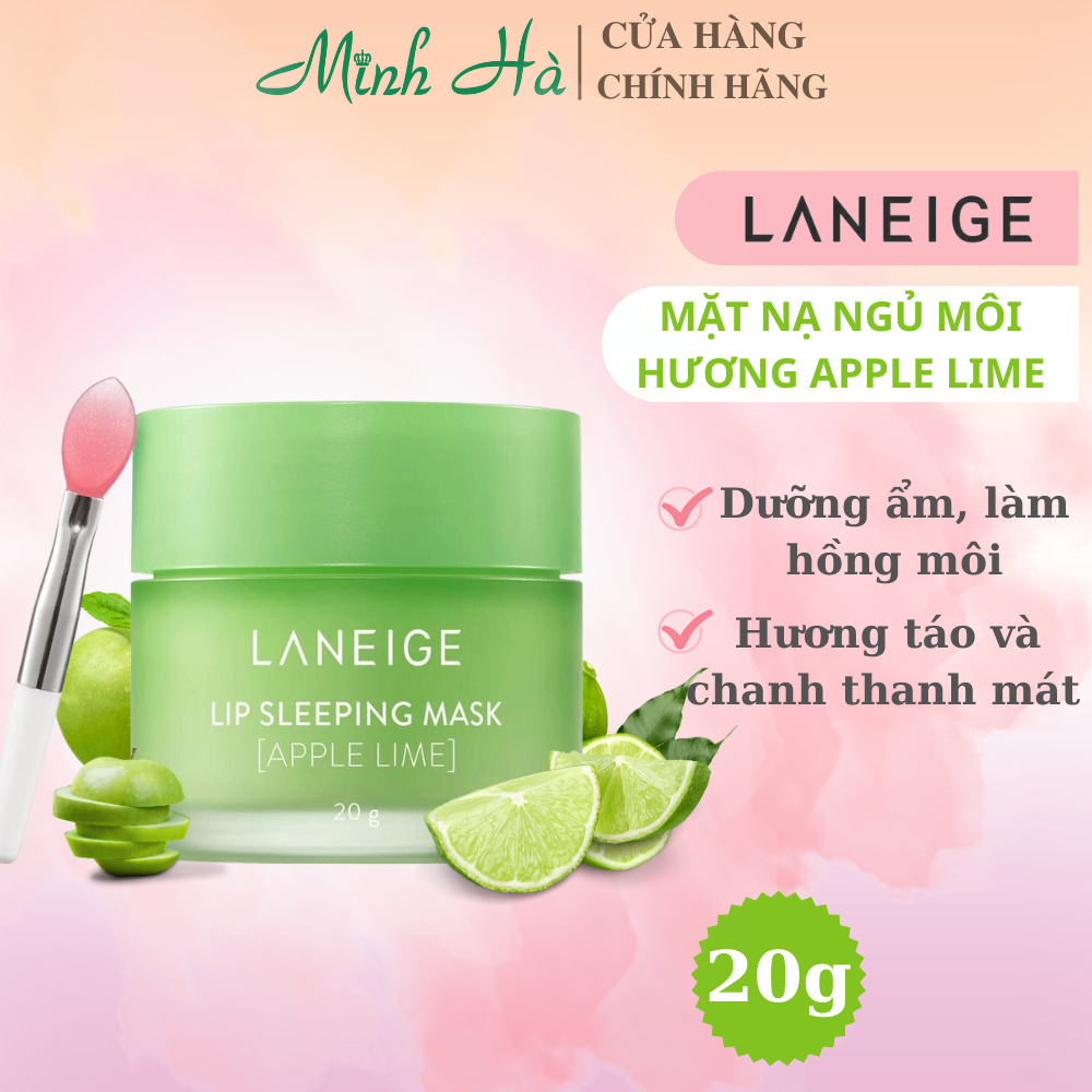 Mặt nạ ngủ môi Laneige 20g dưỡng ẩm nhẹ nhàng lấy đi lớp tế bào chết trên môi