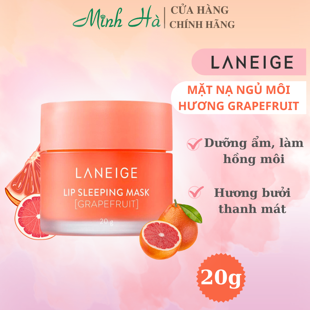 Mặt nạ ngủ môi Laneige 20g dưỡng ẩm nhẹ nhàng lấy đi lớp tế bào chết trên môi