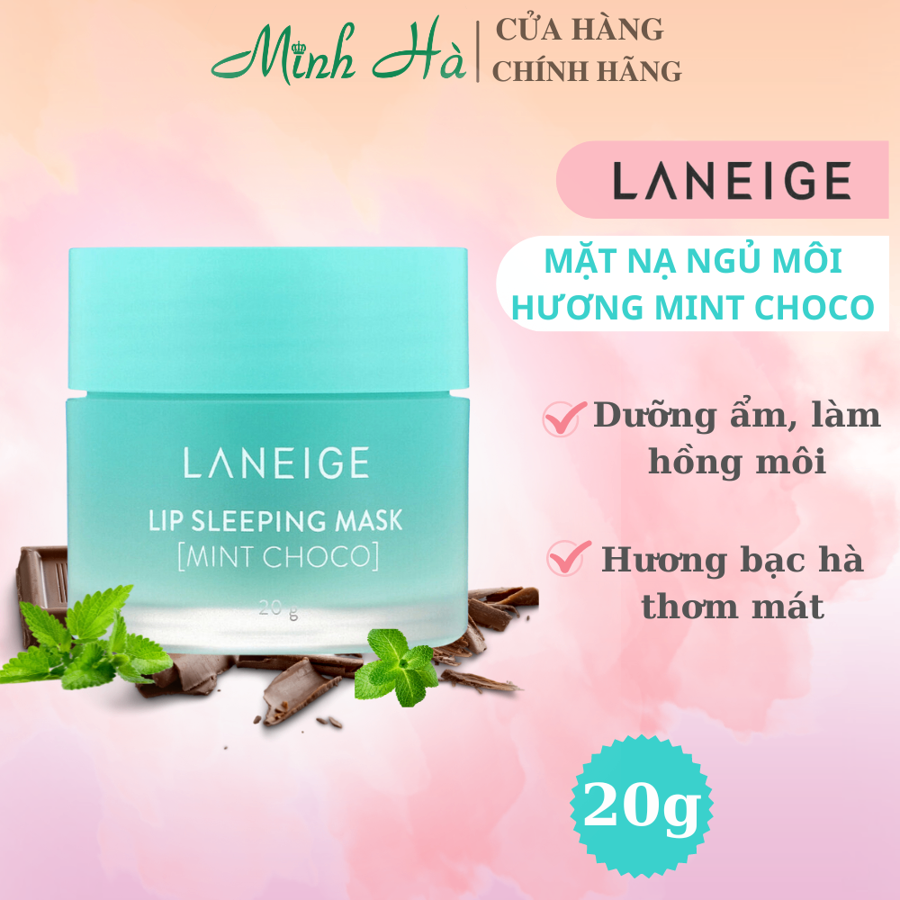 Mặt nạ ngủ môi Laneige 20g dưỡng ẩm nhẹ nhàng lấy đi lớp tế bào chết trên môi