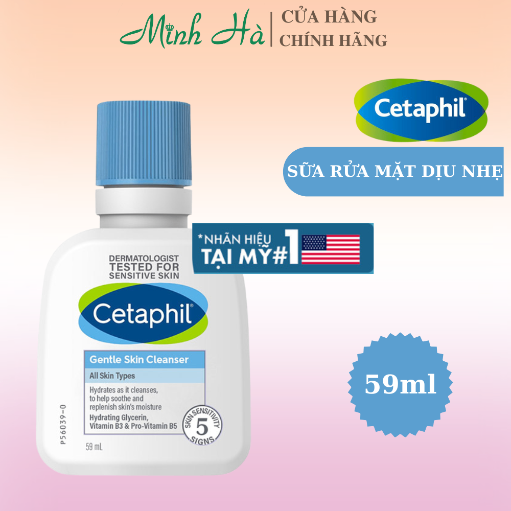 Sữa rửa mặt Cetaphil Gentle Skin Cleanser 125ml dưỡng ẩm và dịu nhẹ cho da