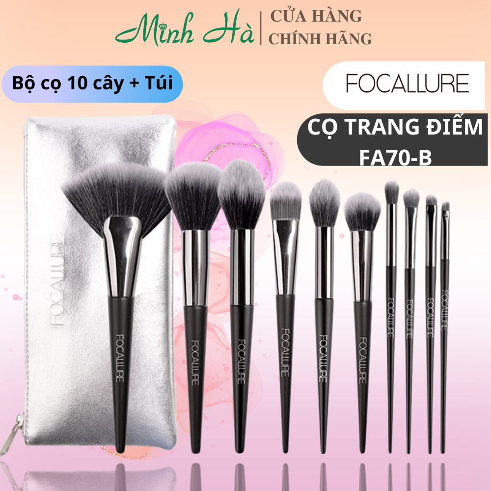 Bộ cọ trang điểm 6 cây Focallure FA70 giúp trang điểm chuyên nghiệp và chi tiết