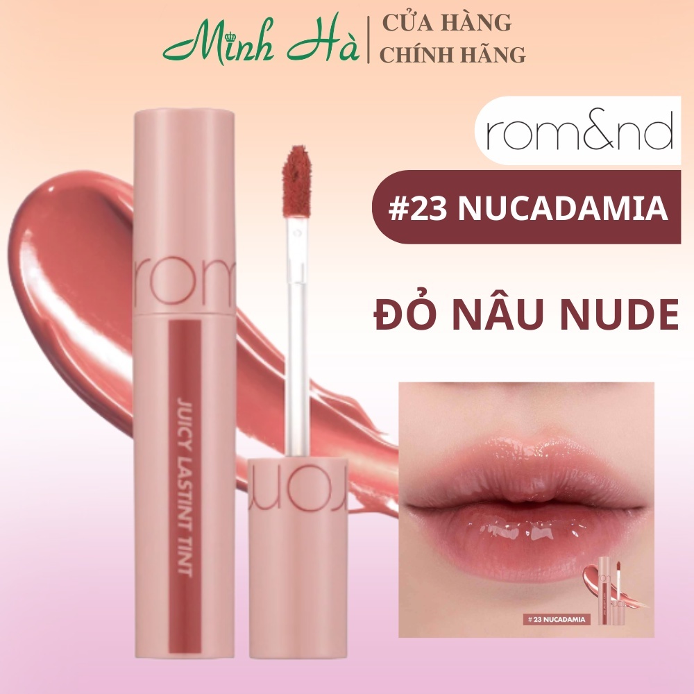 Son tint lì Romand Juicy Lasting Tint 5.5g độ bám màu cao lên màu đẹp
