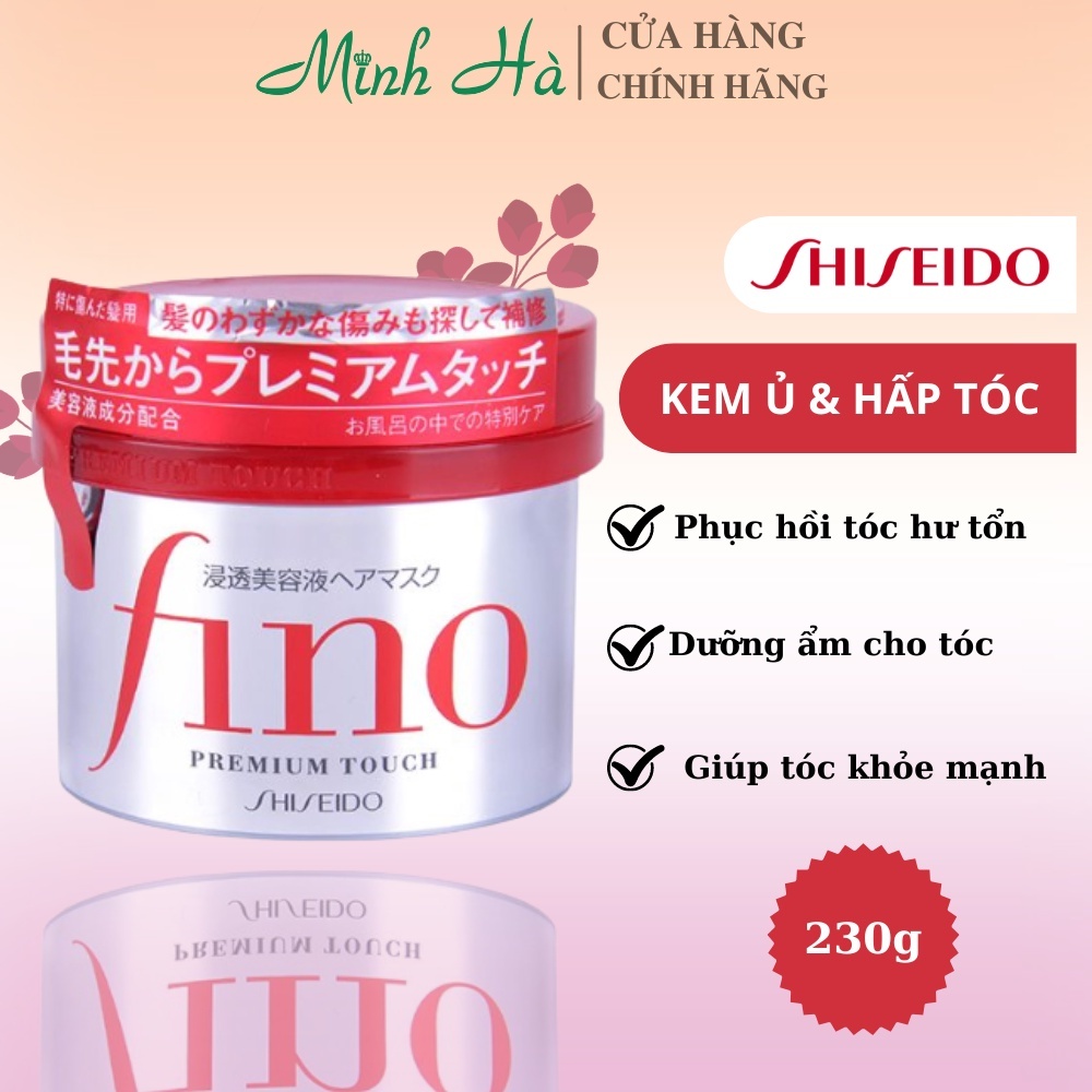 Kem ủ tóc Fino Premium Touch Shiseido 230g chăm sóc tóc phục hồi tóc hư tổn