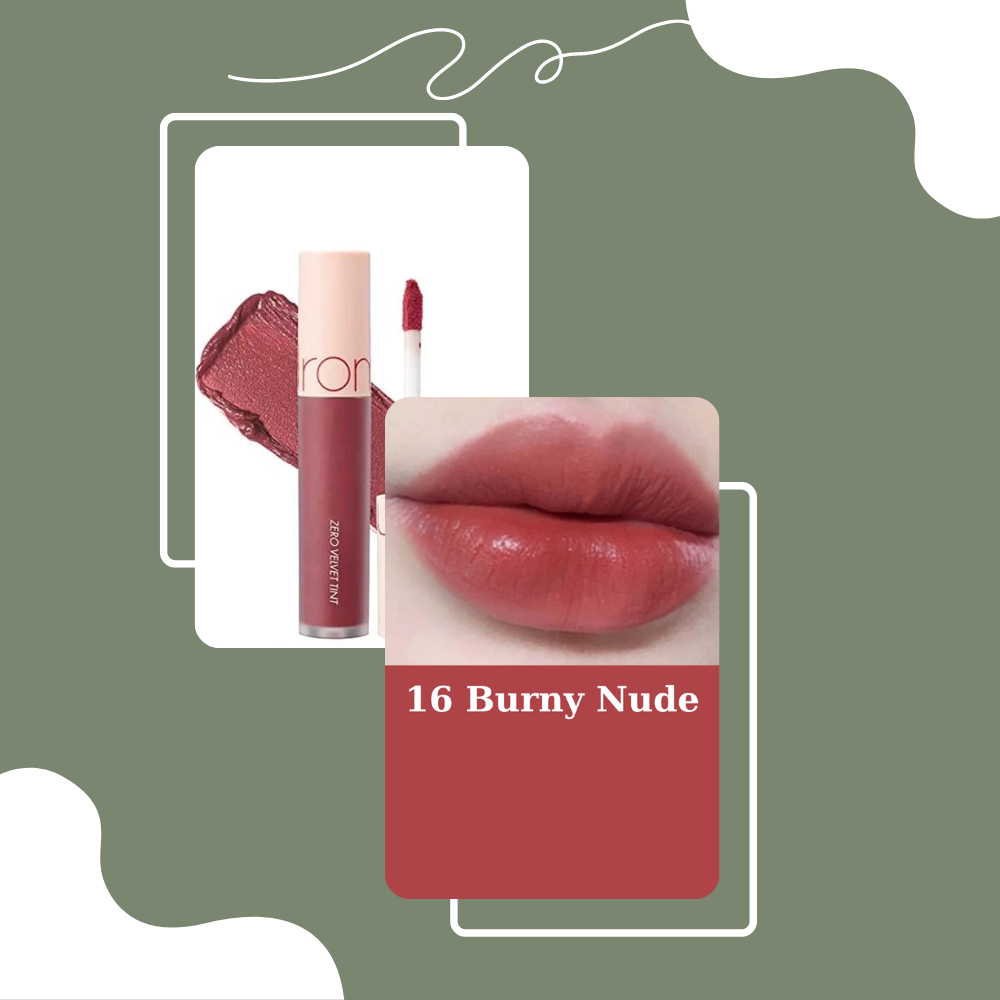 Son kem lì Romand Zero Velvet Lip Tint 4g lên màu chuẩn lâu trôi