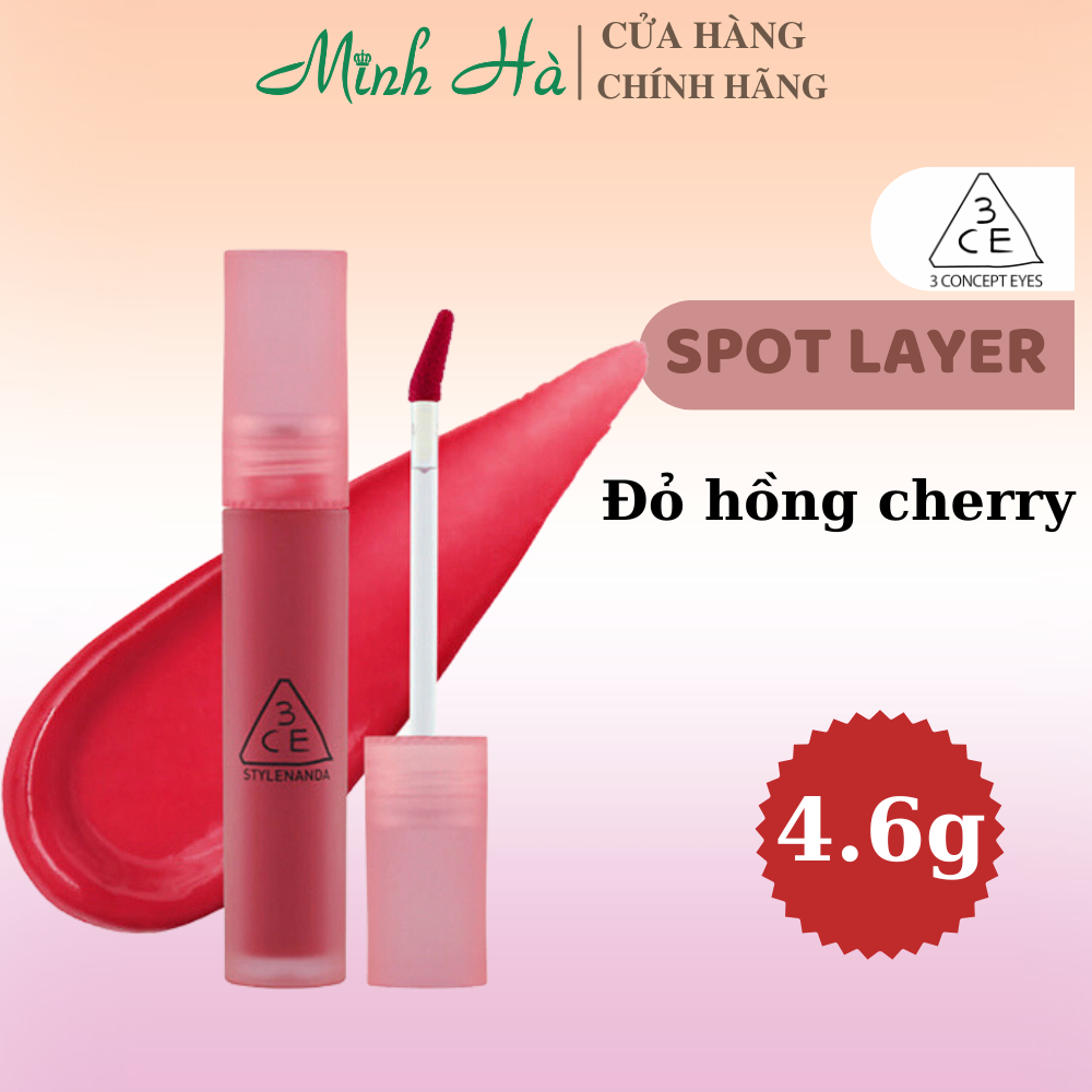 Son tint 3CE Blur Water Tint 4.6g bám màu tốt, lâu trôi, thời thượng, không kén da