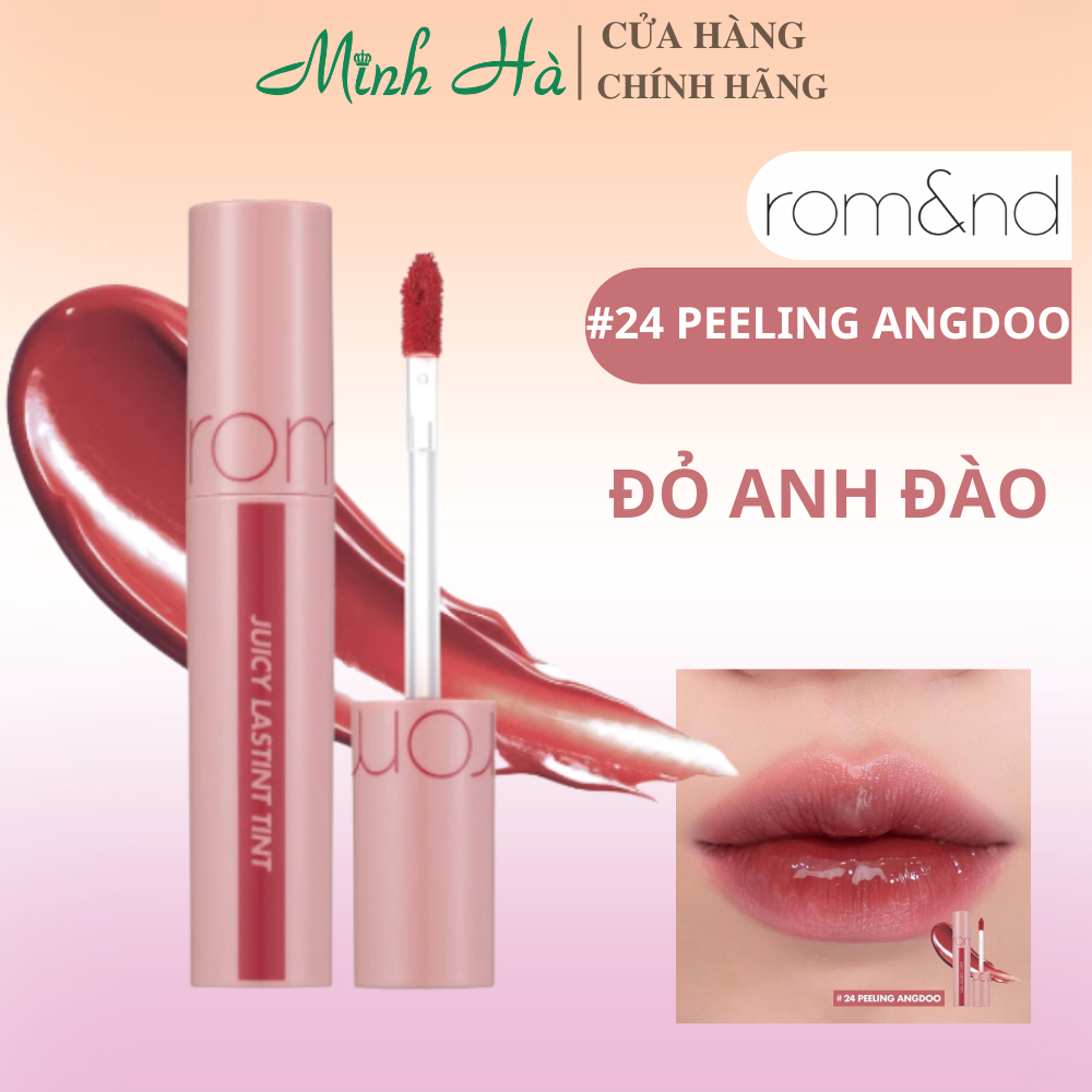 Son tint lì Romand Juicy Lasting Tint 5.5g độ bám màu cao lên màu đẹp