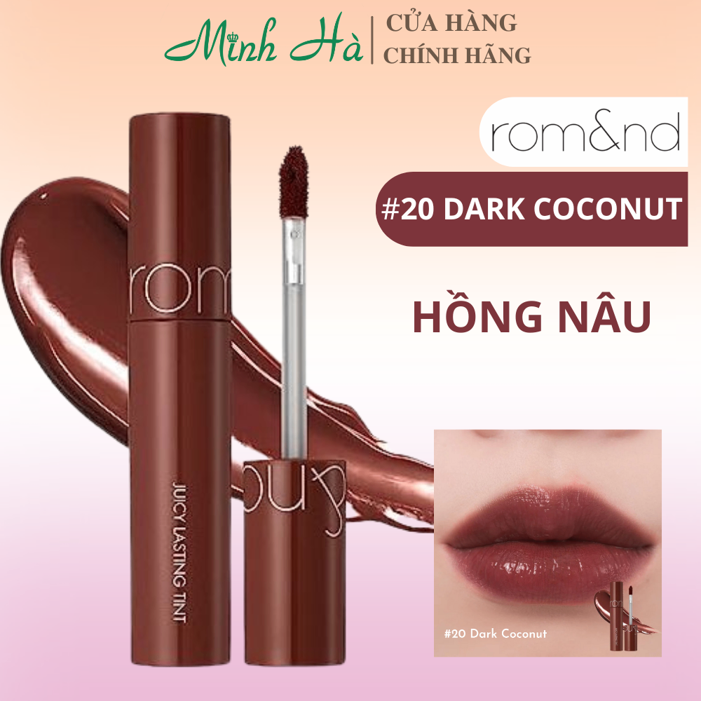 Son tint lì Romand Juicy Lasting Tint 5.5g độ bám màu cao lên màu đẹp