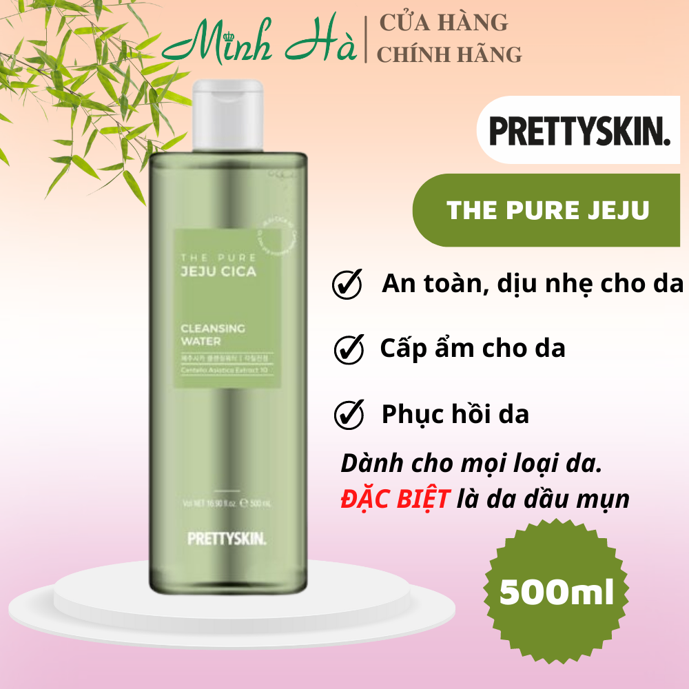 Nước tẩy trang Prettyskin 600ml dành cho mọi loại da - giúp dưỡng ẩm, làm sạch sâu