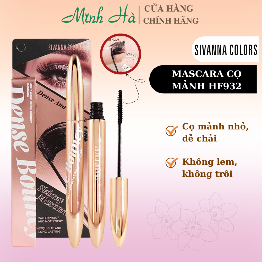 Mascara Sivanna Colors Light Warp Dense Bouncy Mascara HF932 3.5g làm tơi và dài mi