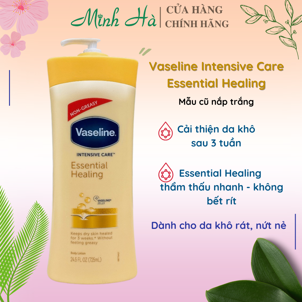 Sữa dưỡng thể Vaseline Healthy White UV Lightening Body Lotion 725ml giúp dưỡng trắng dưỡng ẩm phù hợp cho mọi loại da
