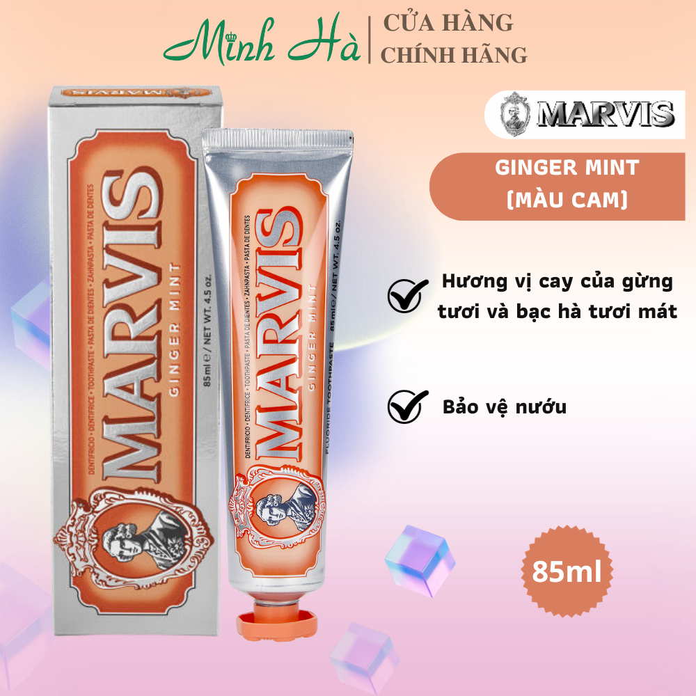 Kem đánh răng Marvis Ý 85ml loại bỏ mảng bám, sạch răng thơm miệng