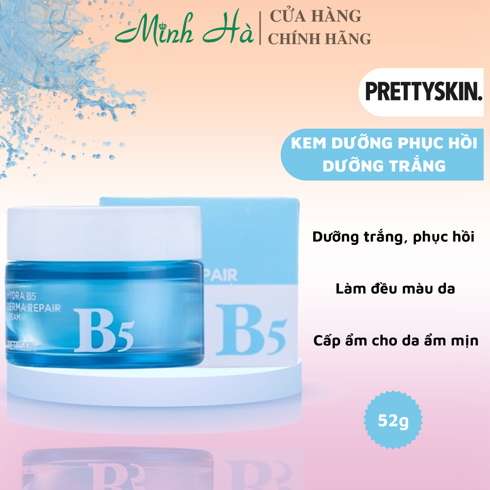 Kem dưỡng Prettyskin Hydra B5 Derma Repair Cream 52ml phục hồi và làm trắng da