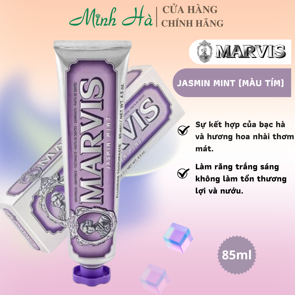 Kem đánh răng Marvis Ý 85ml loại bỏ mảng bám, sạch răng thơm miệng