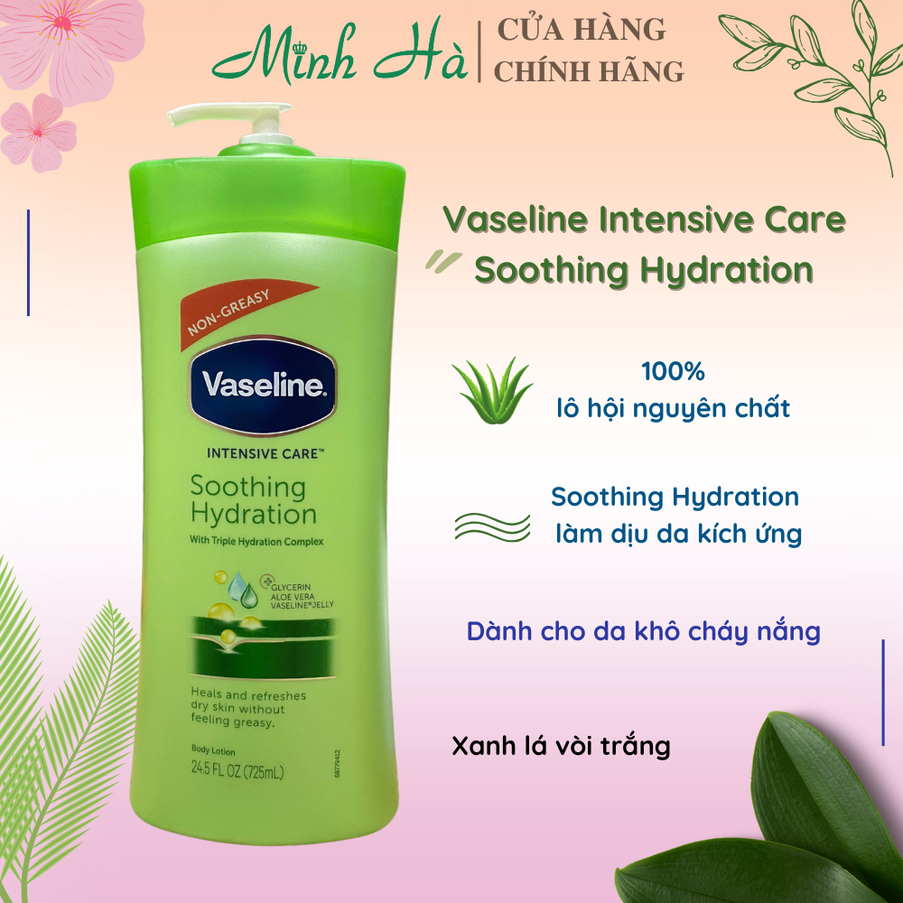 Sữa dưỡng thể Vaseline Healthy White UV Lightening Body Lotion 725ml giúp dưỡng trắng dưỡng ẩm phù hợp cho mọi loại da