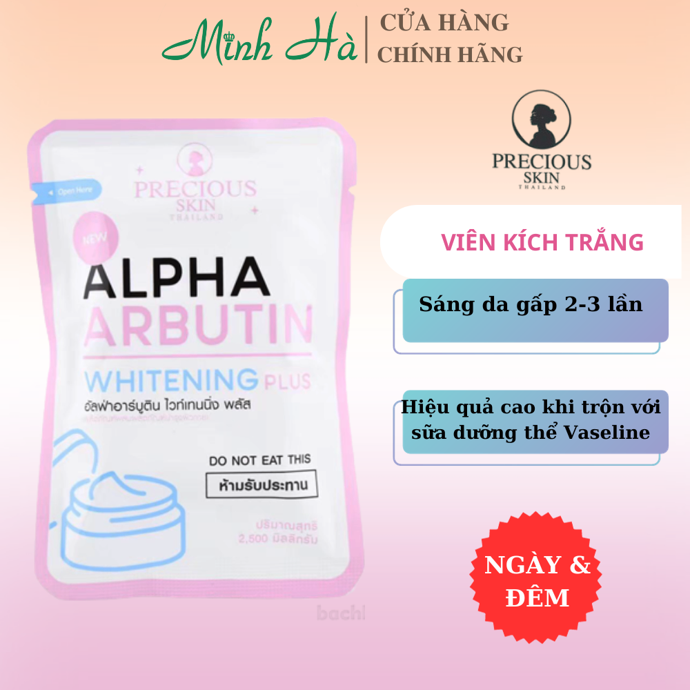 Viên kích trắng Alpha Arbutin 3 Plus 10 viên Thái Lan nâng tone nhanh chóng