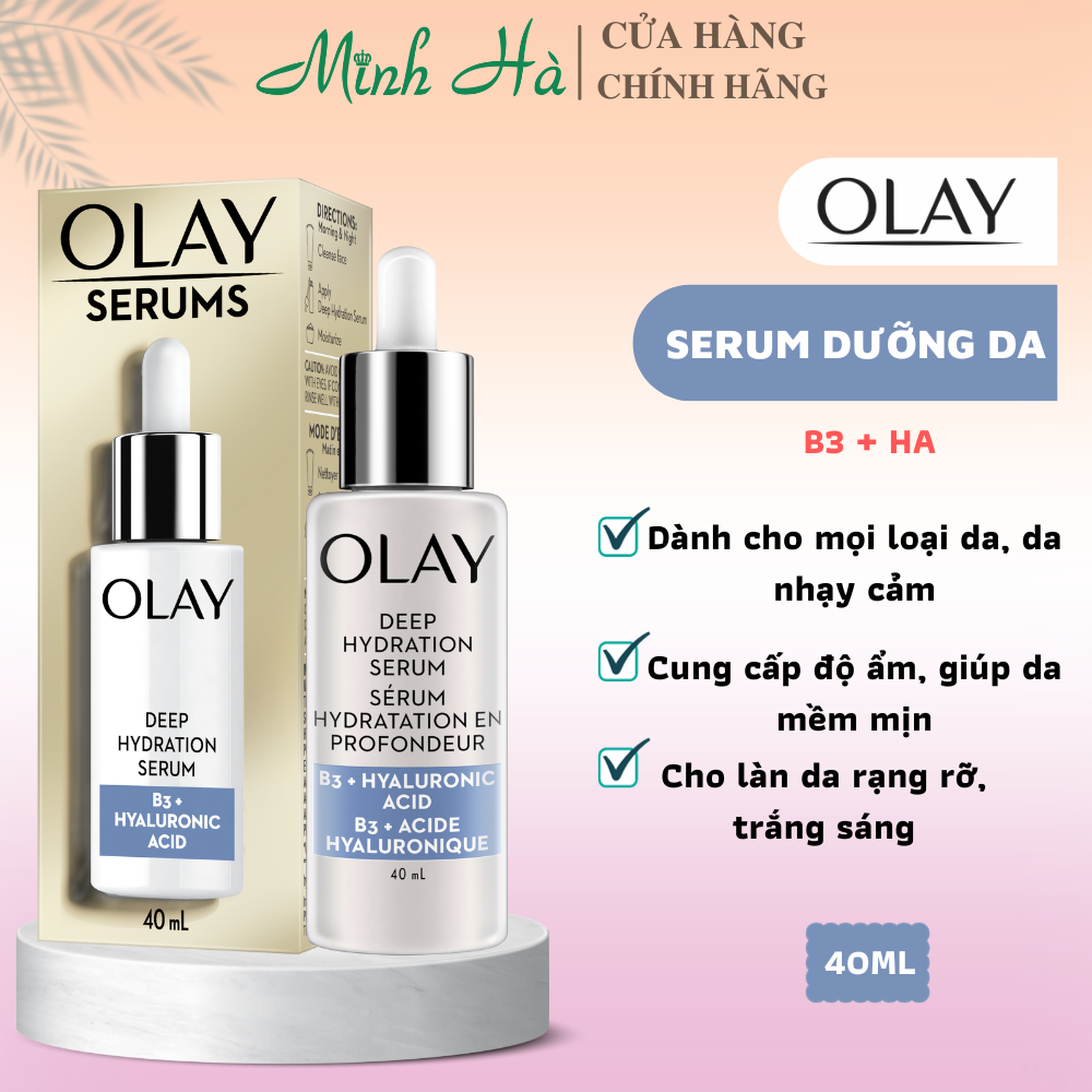 [Bản USA] Serum dưỡng da Olay Peptide, Vitamin C, Retinol, B3 40ml giúp sáng da, đều màu, chống lão hóa