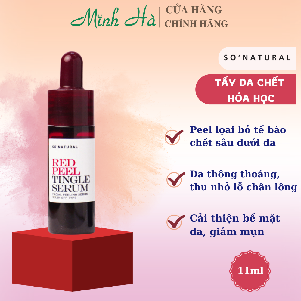 Serum tái tạo phục hồi da Red Peel Tingle 20ml/35ml tẩy tế bào chết hóa học, đẩy mạnh quá trình hồi phục da sau mụn