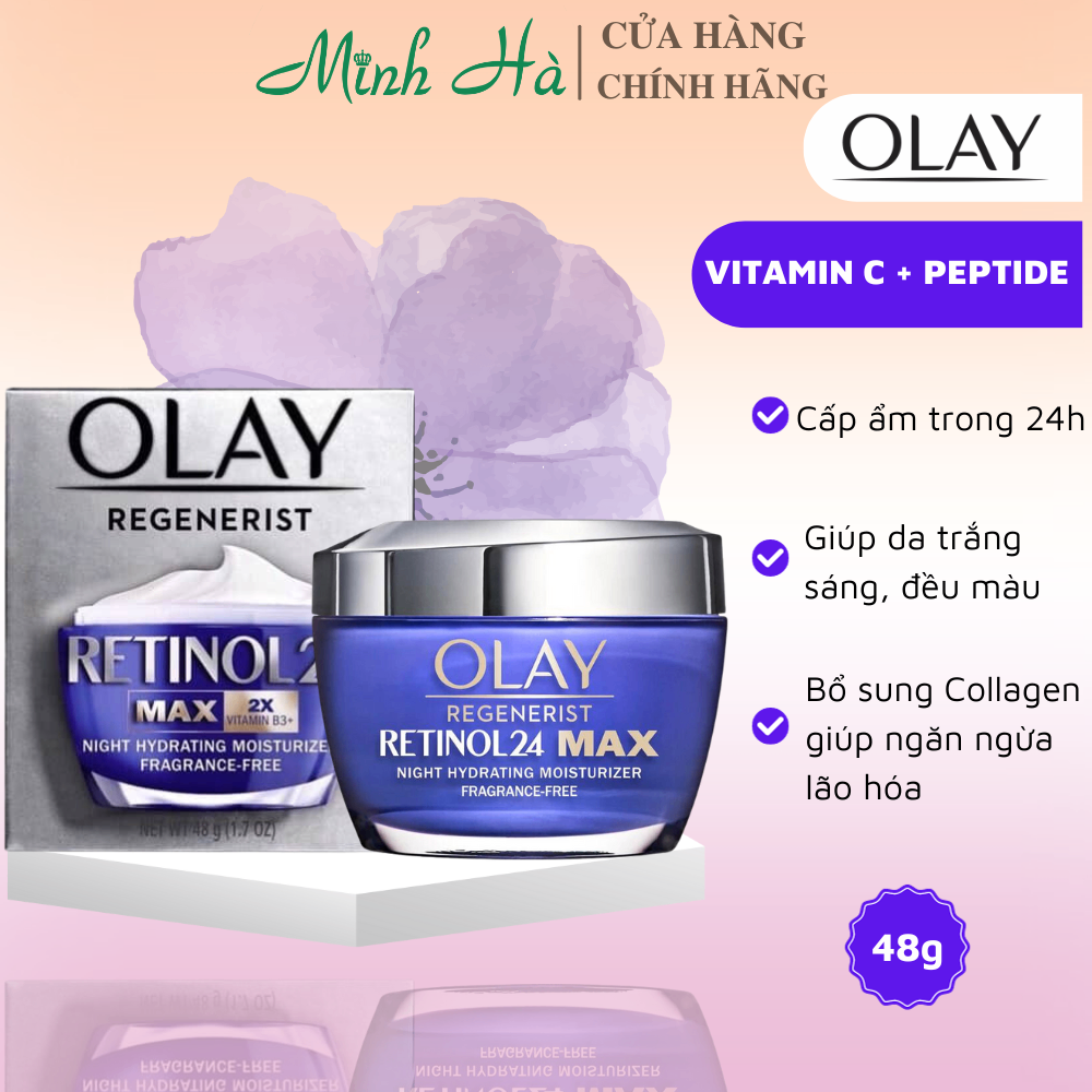 Kem dưỡng da Olay Regenerist Hydrating Moisturizer 48g giúp cấp ẩm, chống lão hóa, sáng da