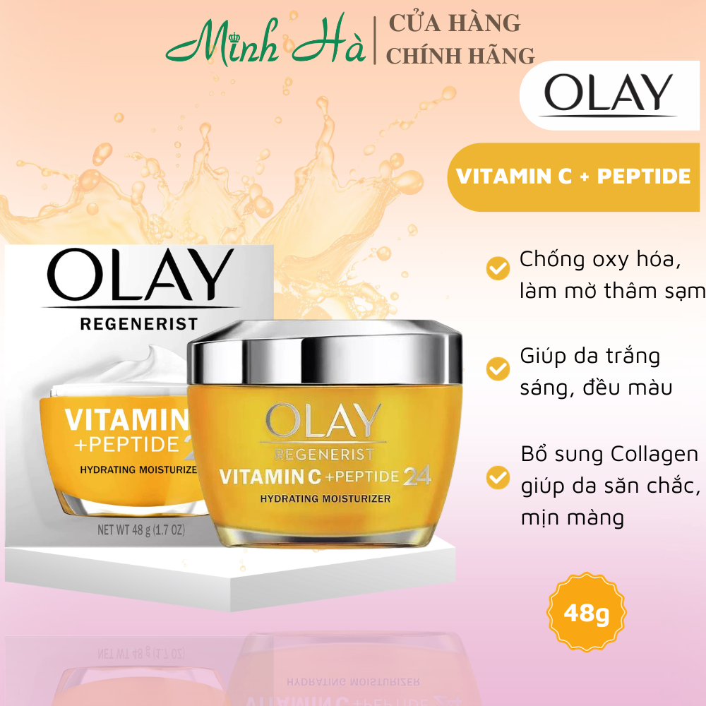 Kem dưỡng da Olay Regenerist Hydrating Moisturizer 48g giúp cấp ẩm, chống lão hóa, sáng da